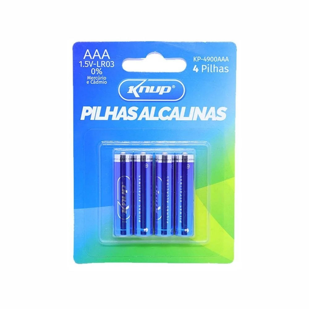 Pilha AAA Philips Alcalina lr03 - 4 pilhas