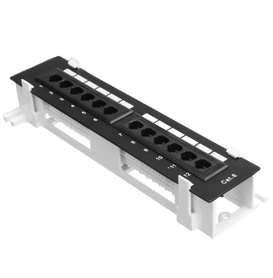 Pacote De Patch Panel Cat6 De 12 Portas Com Suporte E Ferram  Jm - Foto 11